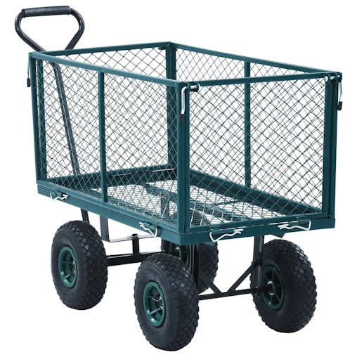 NNEVL Garden Hand Trolley Green 350 kg