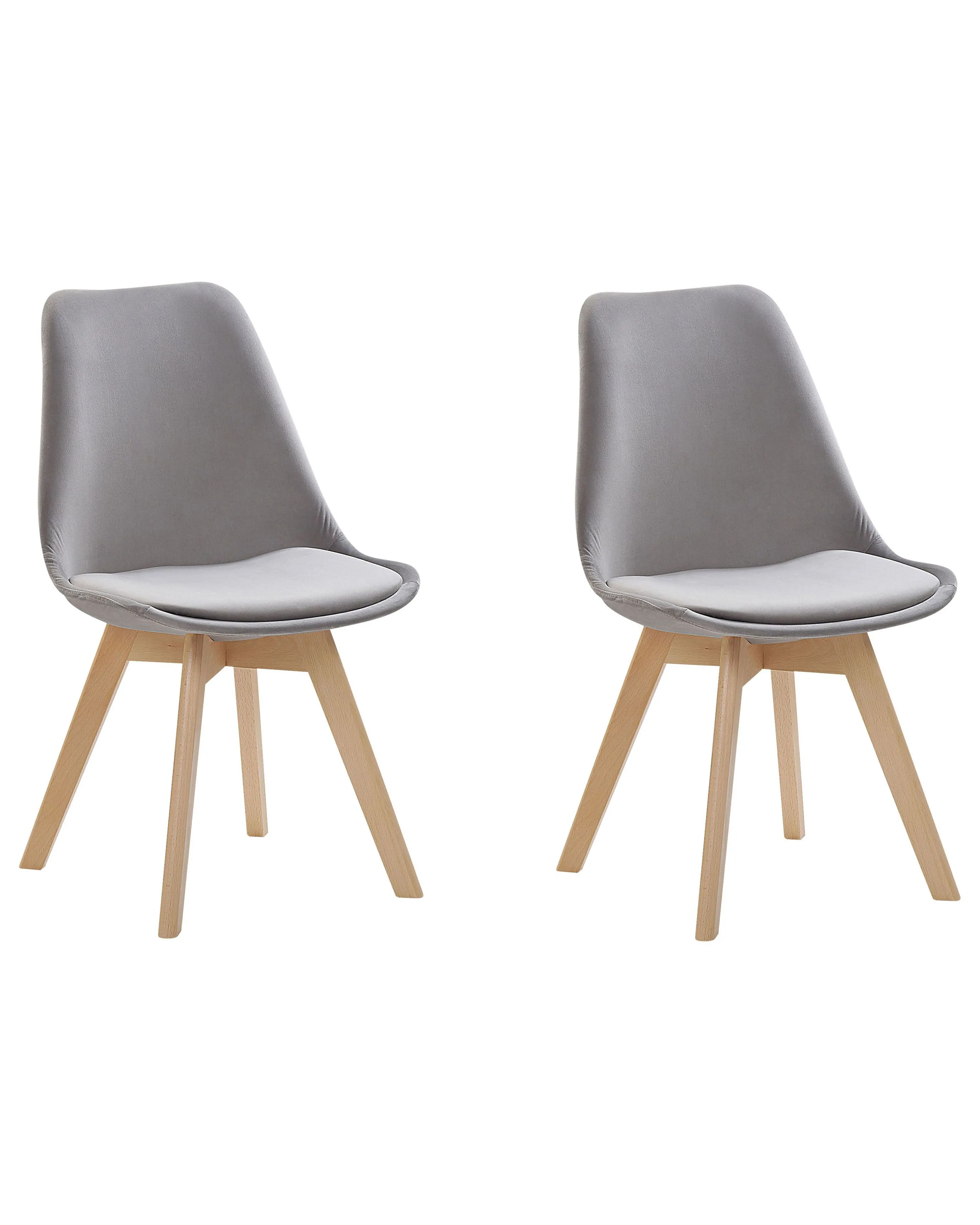 Set of 2 Dining Chairs DAKOTA II Grey