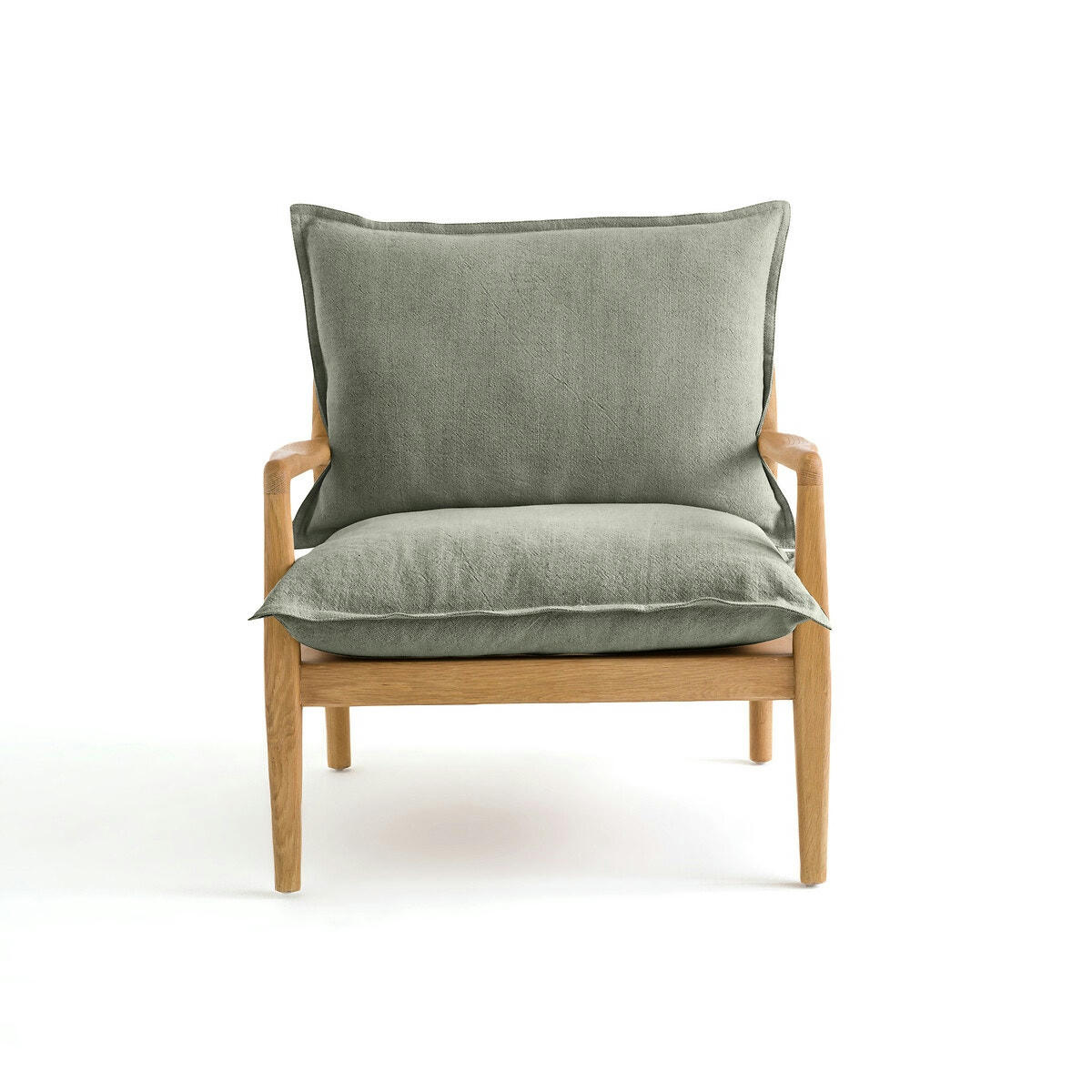 Fauteuil tissu coton/lin, Dilma