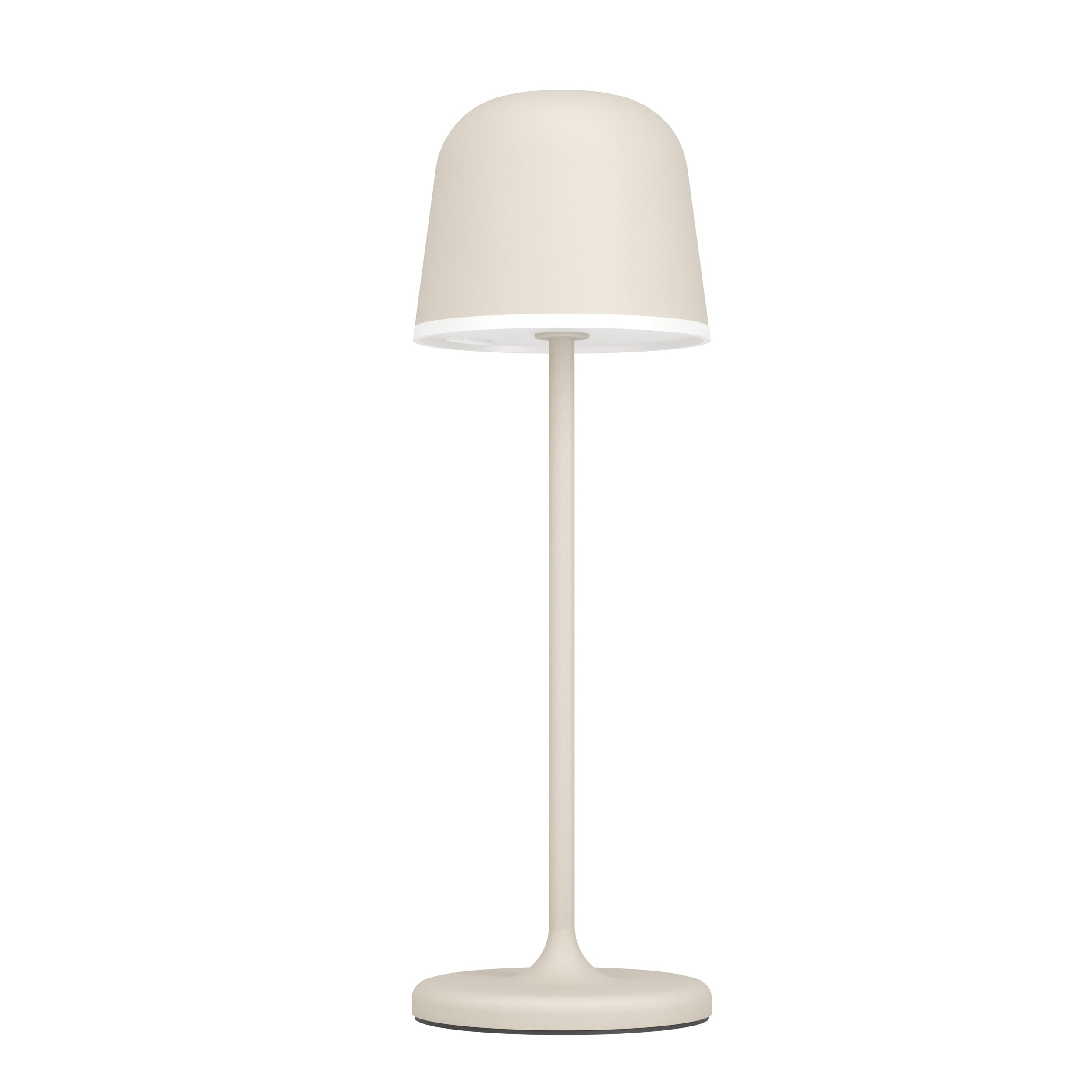 EGLO tafellamp Mannera - aanraakdimmer - draadloos - 34cm - zandkleur