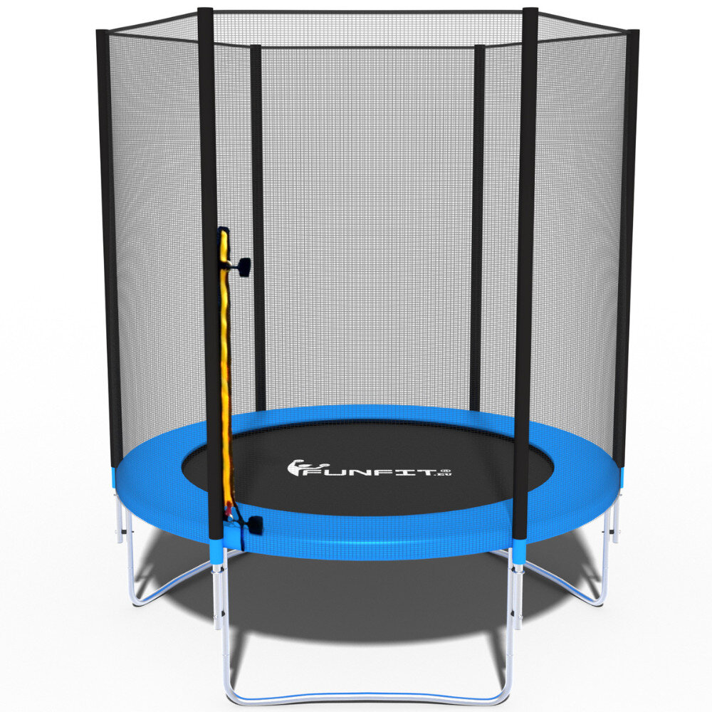 Trampolina Ogrodowa Z Siatką Zewnętrzną dla dzieci 183cm 6ft FUNFIT