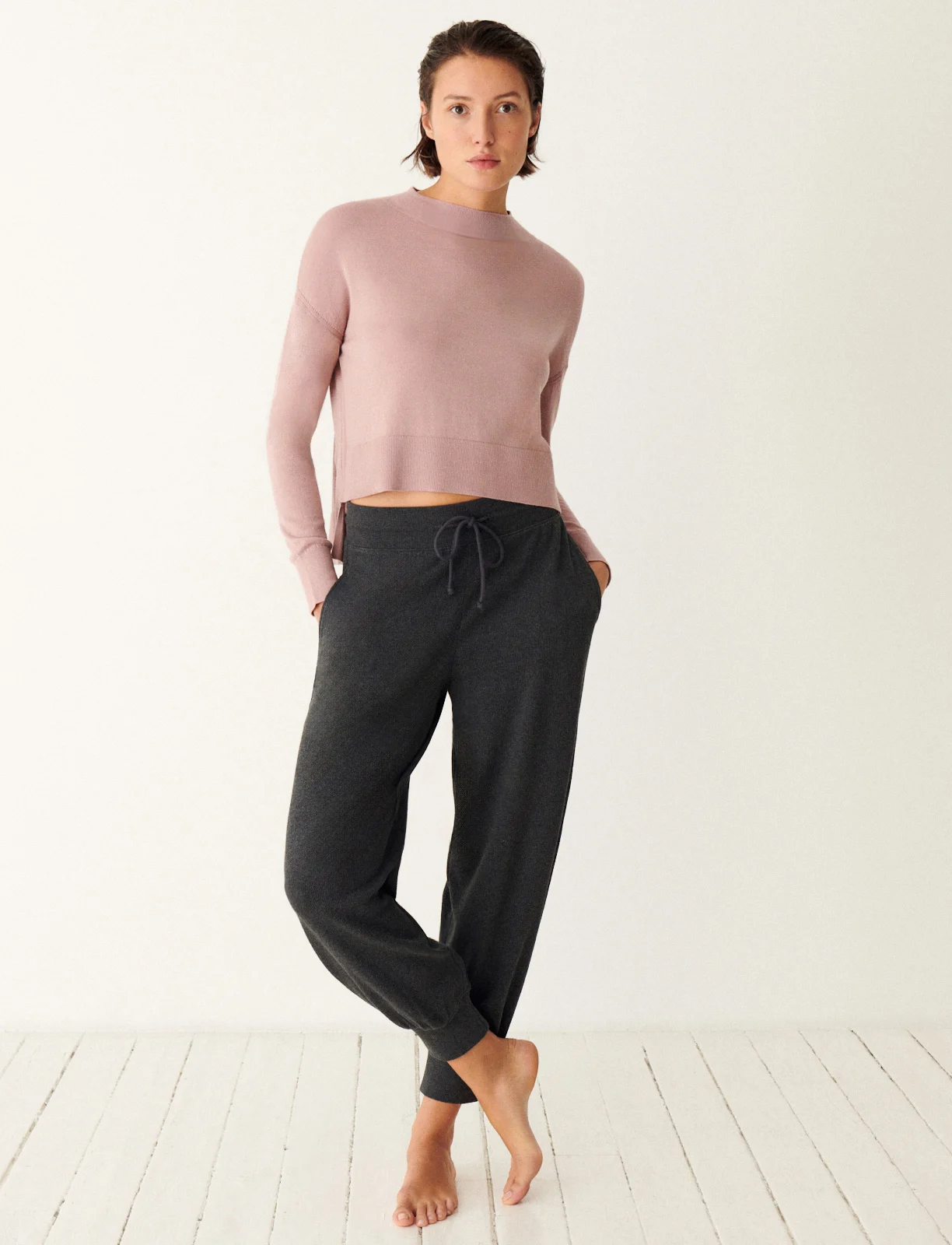 Pull en laine et soie MAILLE LISSE
