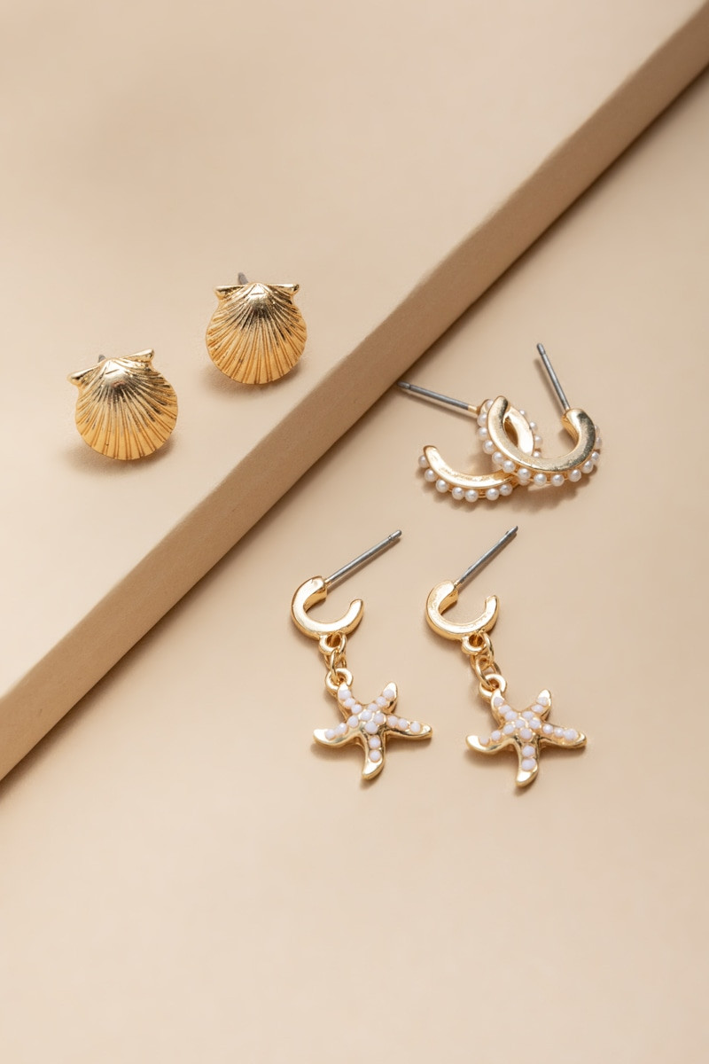 Maria Sea Life Earring Set