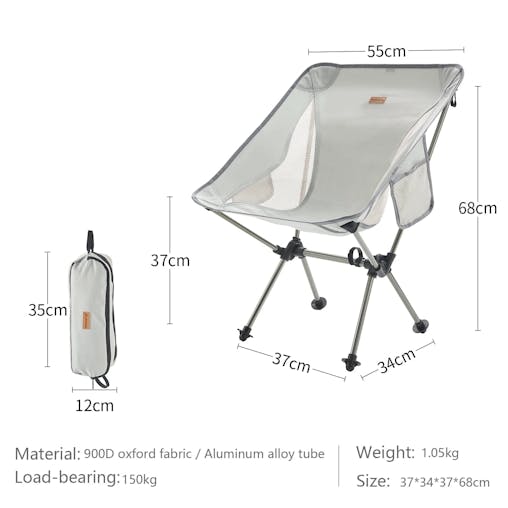 NNEOBA Folding Chair Ultralight Detachable