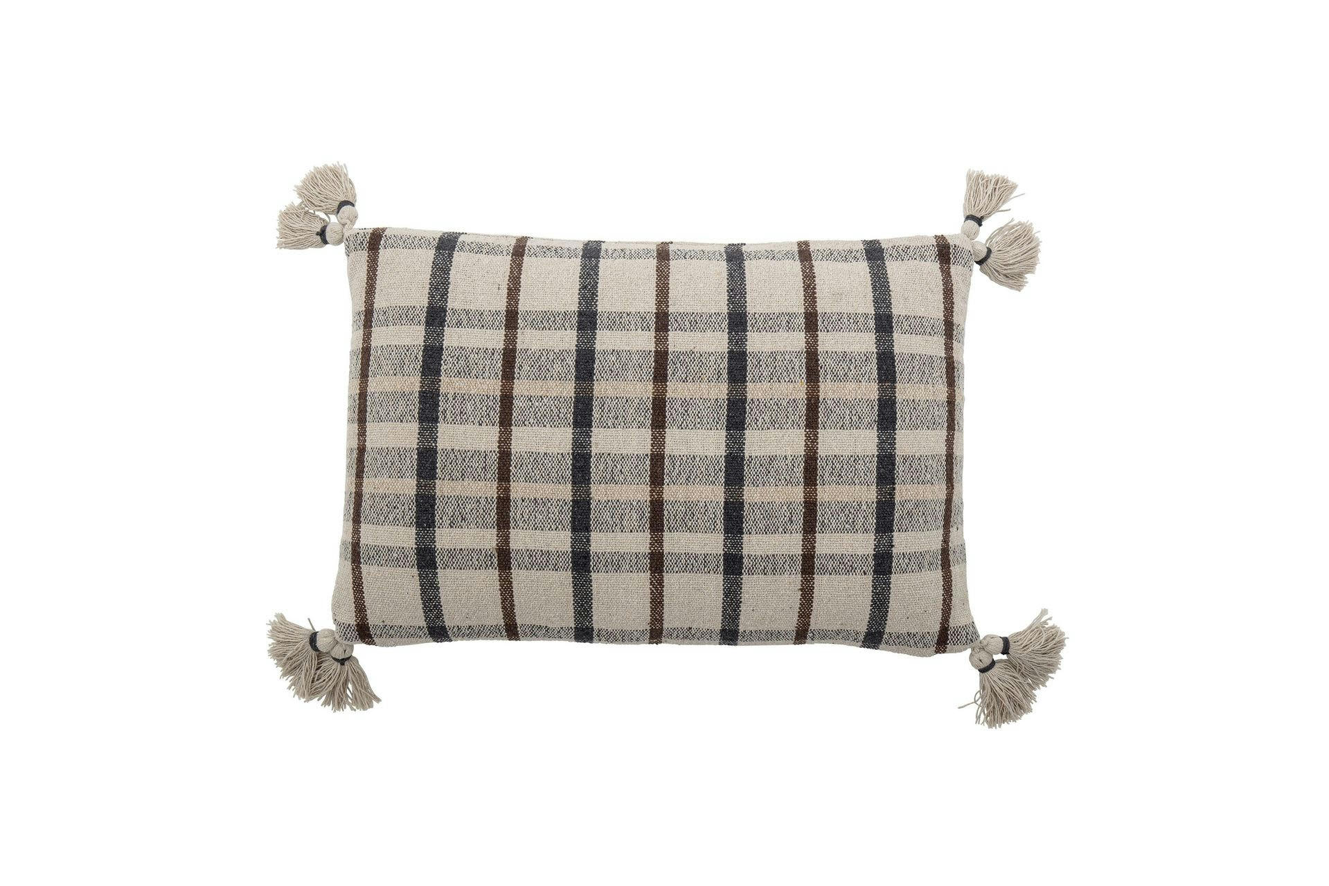 EBNA - Coussin en coton recyclé à motif 60x40 cm