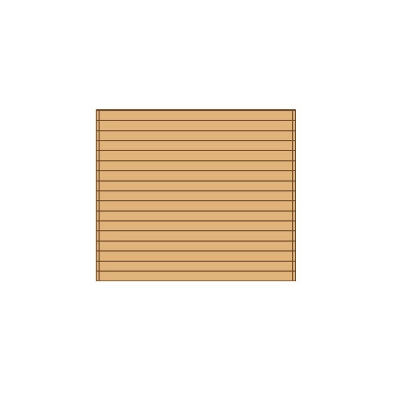 Paroi frontale pour carport 2,7 x 2,45 m