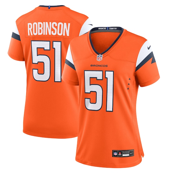 Que Robinson Denver Broncos Nike Women's Team Game Jersey -  Orange