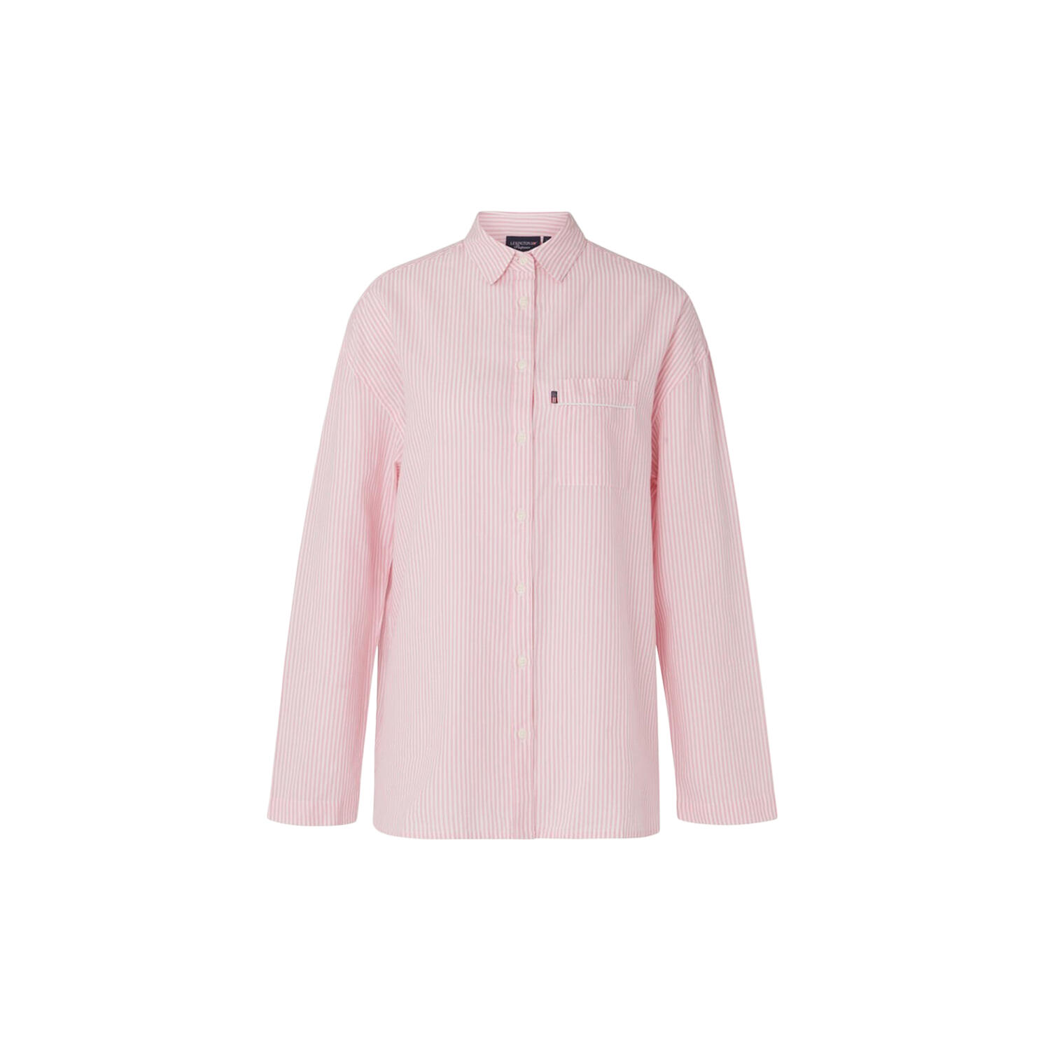 Icons Jennifer Organic Cotton Light Oxford Pajama, pink/white