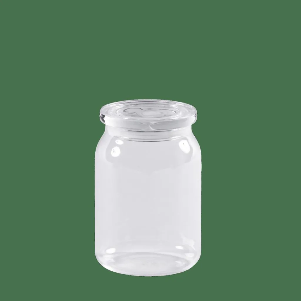 Bocaux^CASA CRYSTAL Pot à Provisions Avec Couvercle Transparent