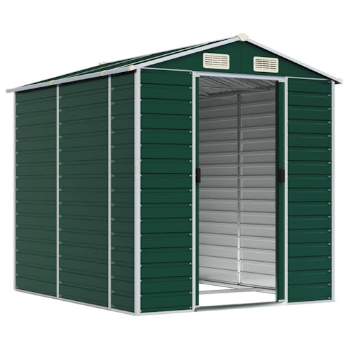 NNEVL Garden Shed Green 191x215x198 cm Galvanised Steel