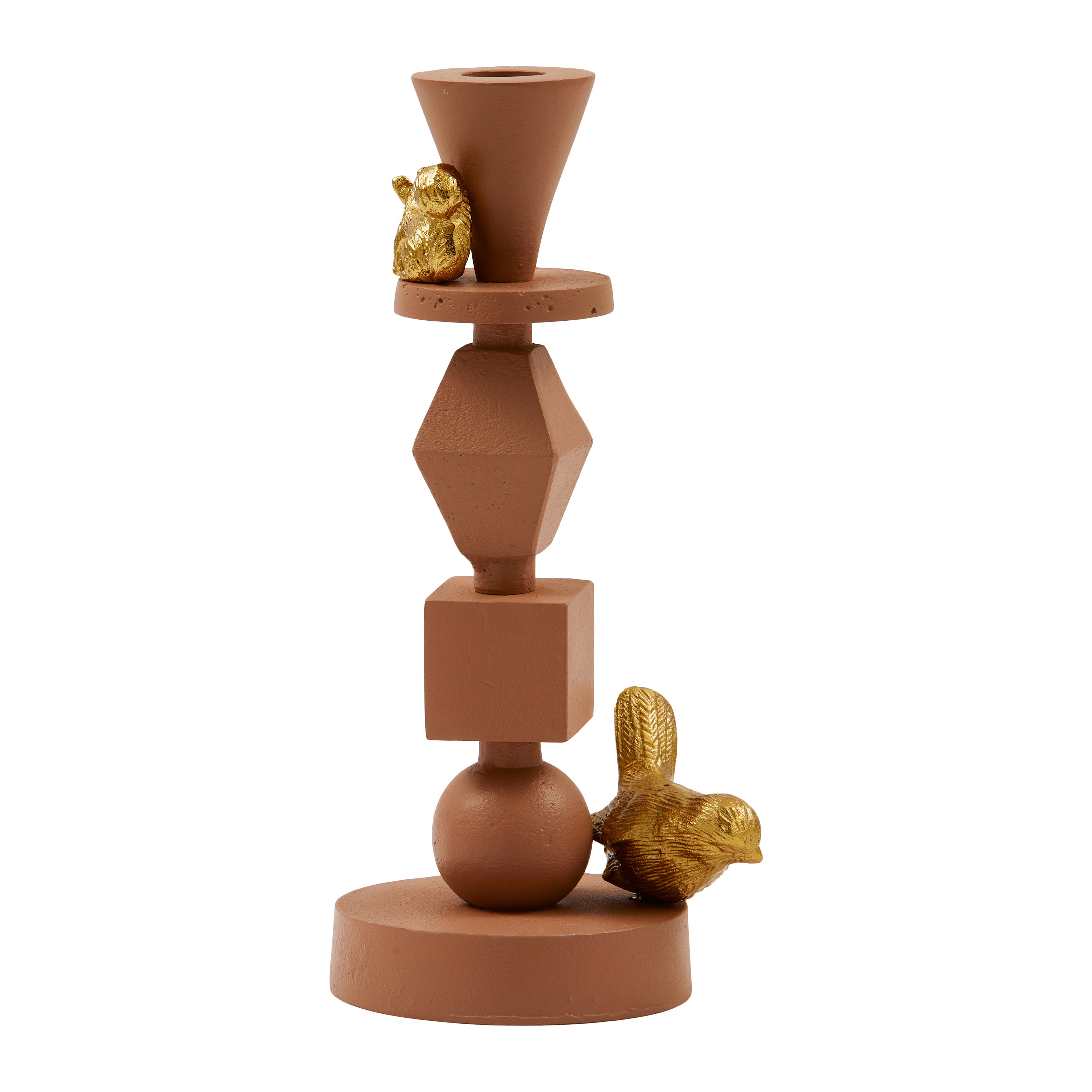 POLSPOTTEN Climbing Pole Kandelaar S - Donkerbruin