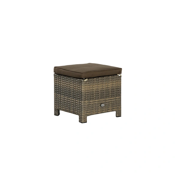 Hocker »Salerno«, BxHxT: 40 x 40 x 40 cm, Stahl/Kunststoffgeflecht