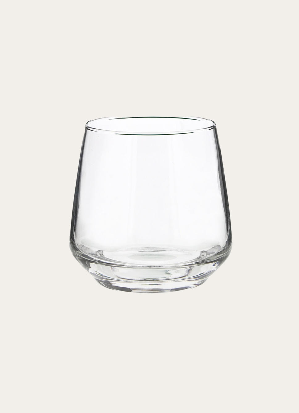 COFFRET DE 6 GOBELETS TRAPEZE EN VERRE TRANSPARENT