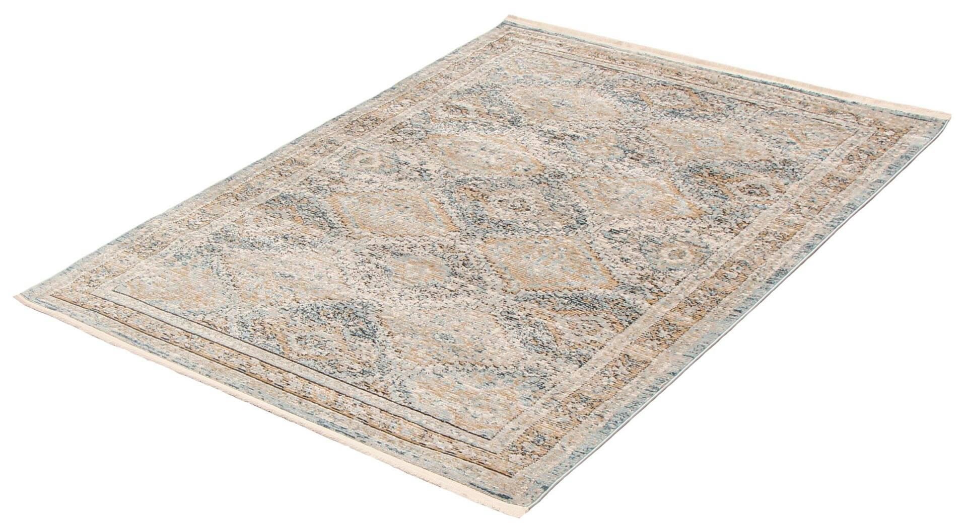 ECARPET Rhapsody Indoor Area Rug, Blue/Taupe, Assorted Sizes