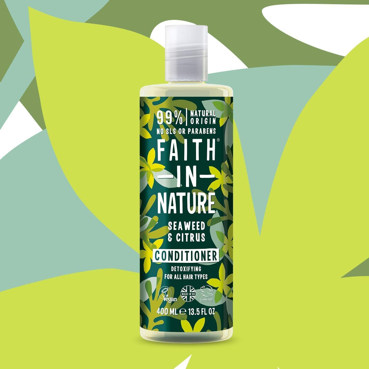 Faith in Nature Detoxifying Seaweed & Citrus Conditioner All Hair Types - 2 x 400ml