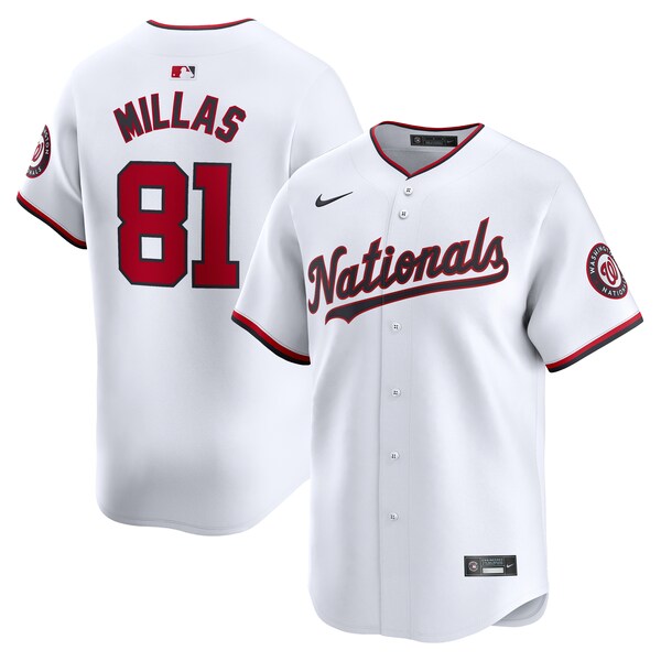 Drew Millas Washington Nationals Nike Home Limited Player Jersey - White