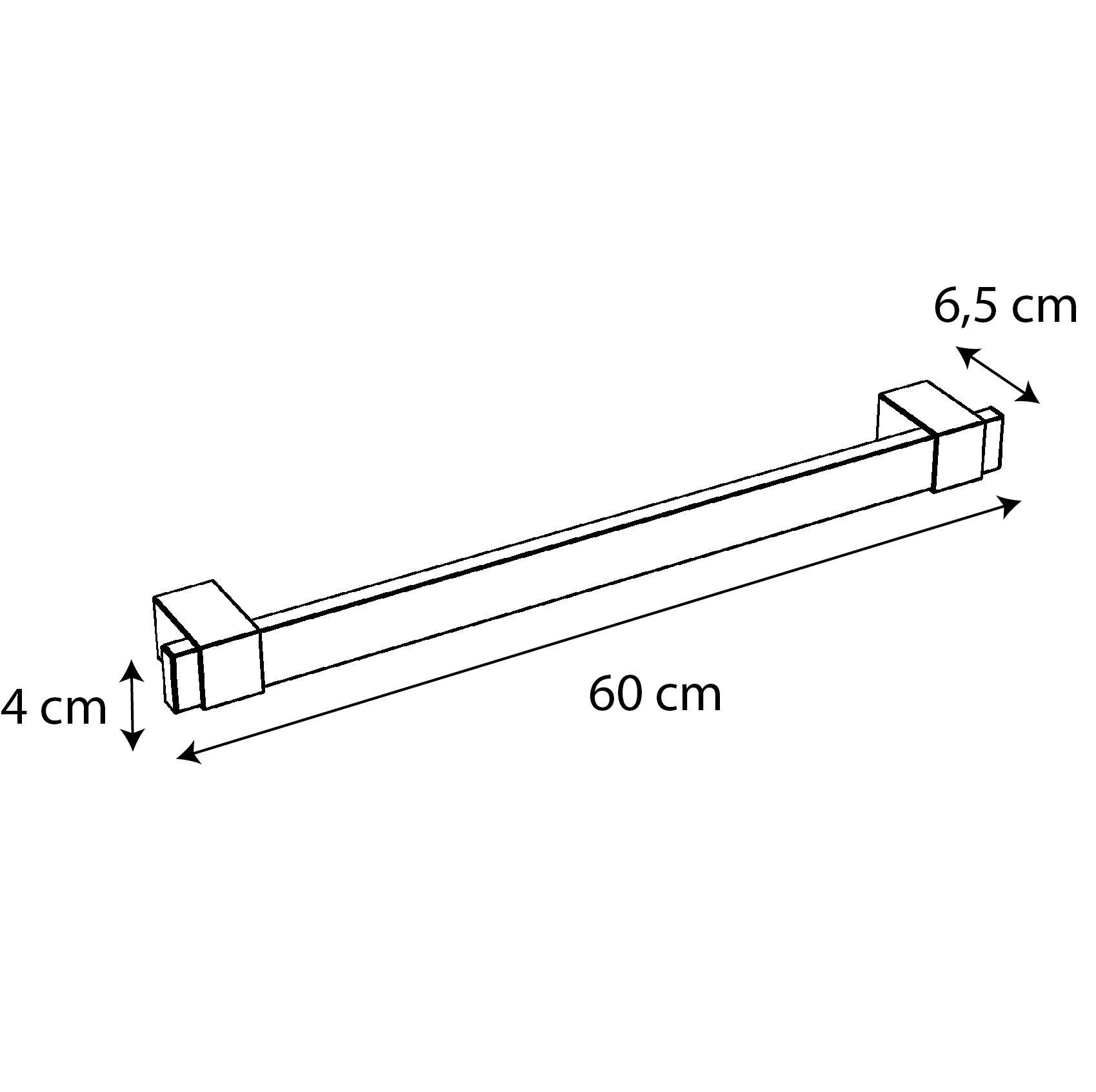LOFT-GAME - Poignée PMR droite  Acier inoxydable  Noir  à fixer au mur