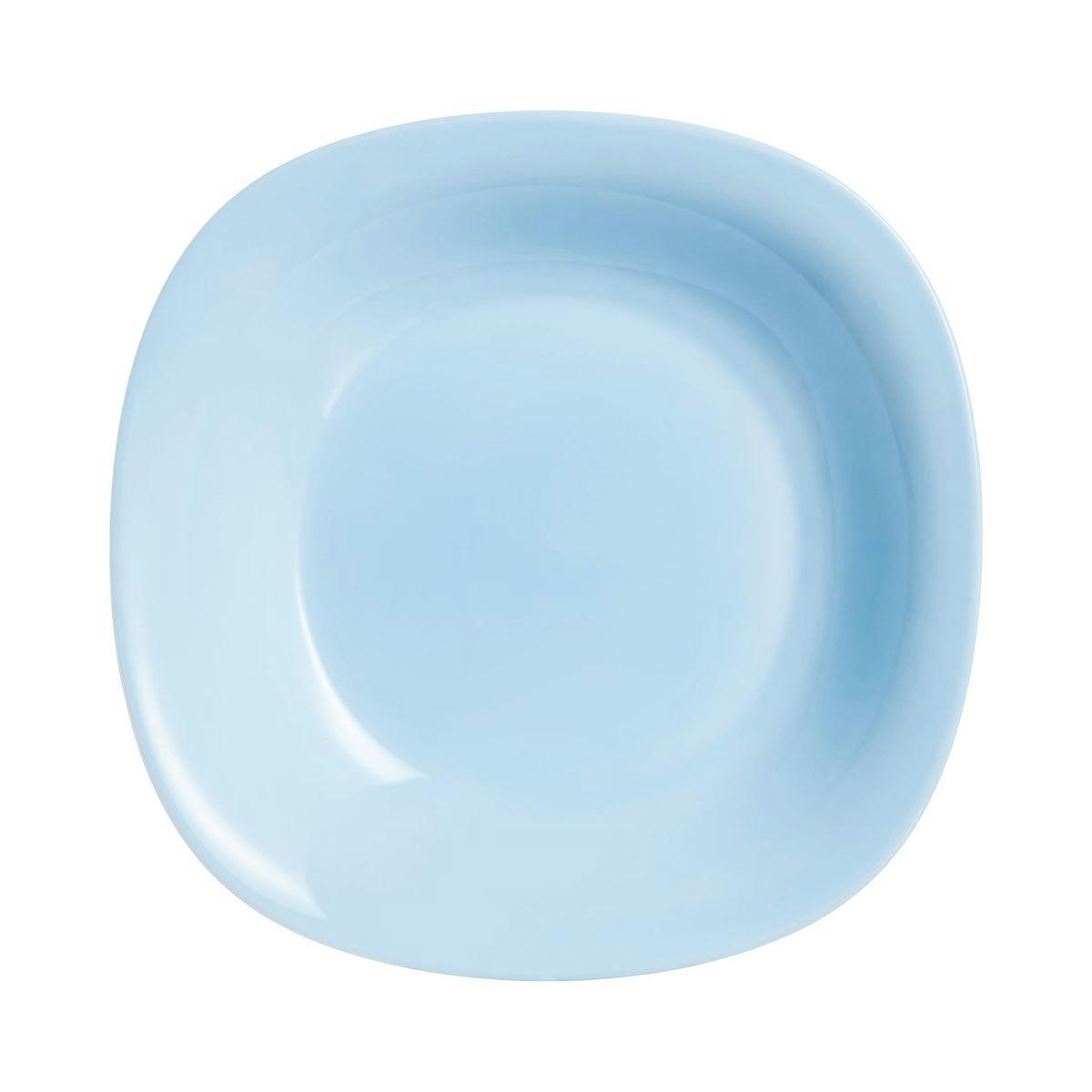 CARINE - Assiette creuse bleue 22,8 x 21,2 cm