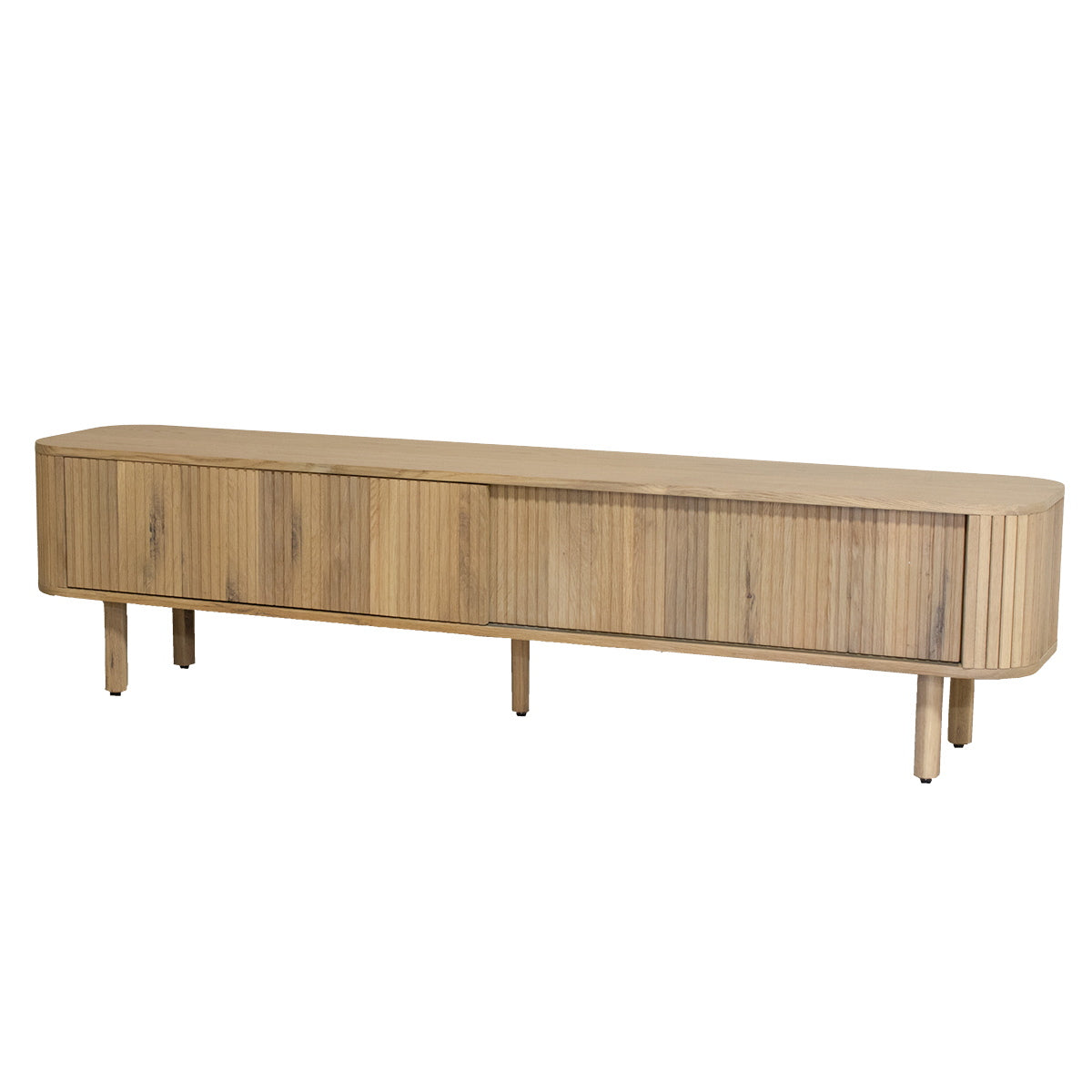 DÉJA Living Tv-Meubel Élise - Naturel - Eikenhout - 200cm