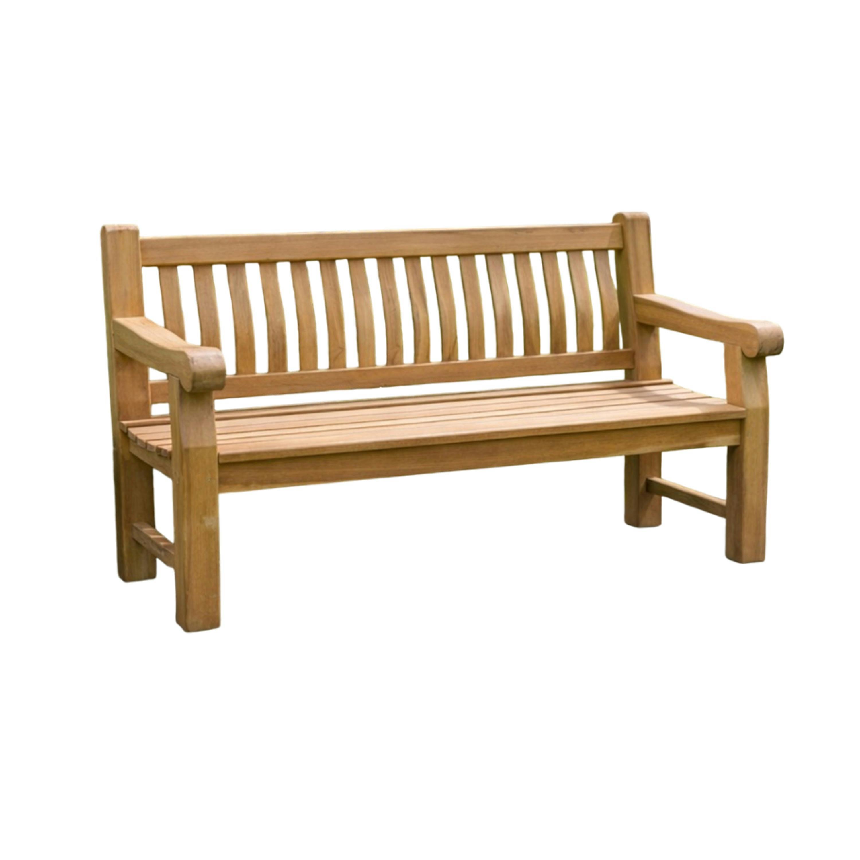 Banc de jardin en bois de teck 200 cm LORCA
