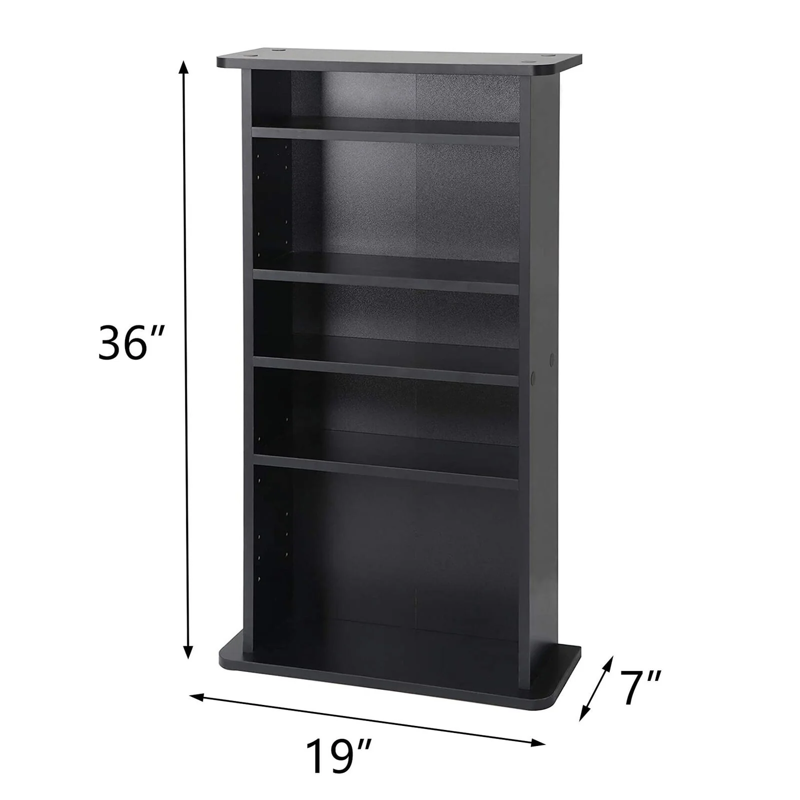 Dvd Book Shelf Storage Cabinet Adjustable Customized Display 5 Layers