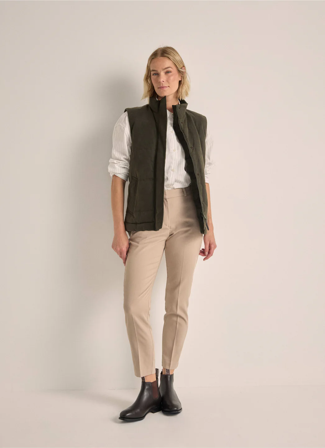 Women's Vintage Wax Padded Vest