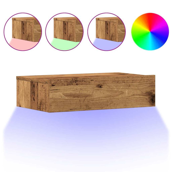 Szafka Nocna Brąz Komoda Stolik Półka Nocna Do Sypialni 60x35 cm