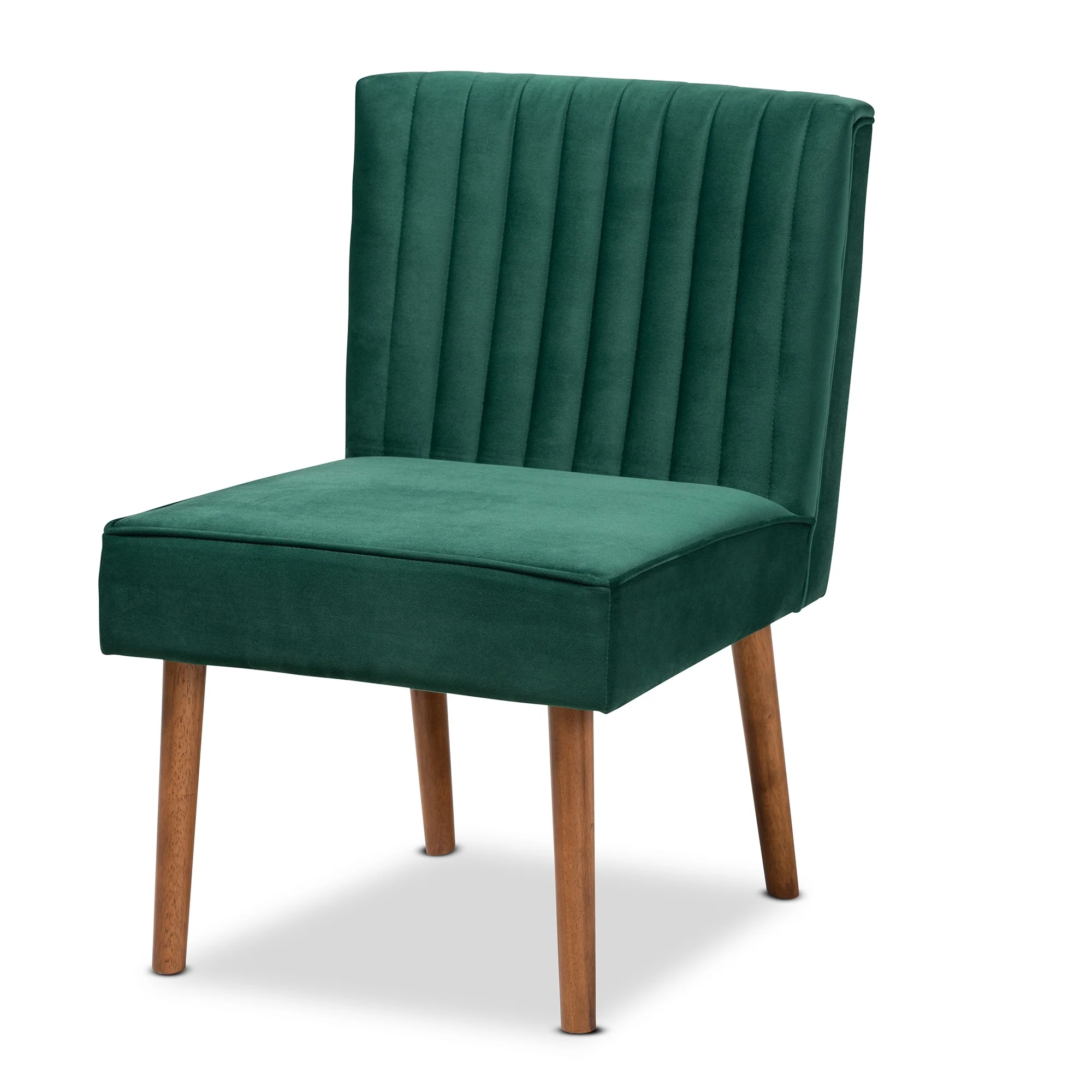Alvis Mid-Century Velvet Upholstered Dining Chair