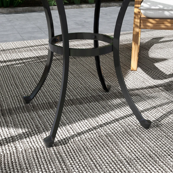 Gartentisch, höhenverstellbar, LxBxH: 60 x 60 x 53 cm