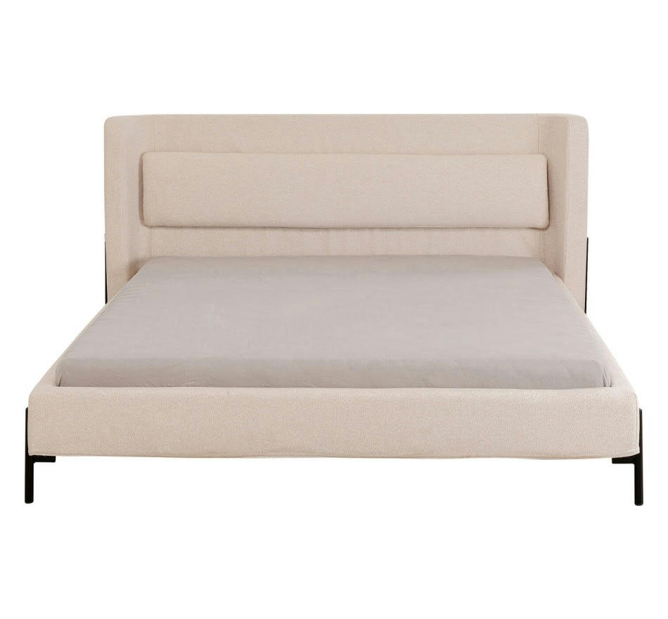 TIVOLI - Lit 180x200 en tissu écru