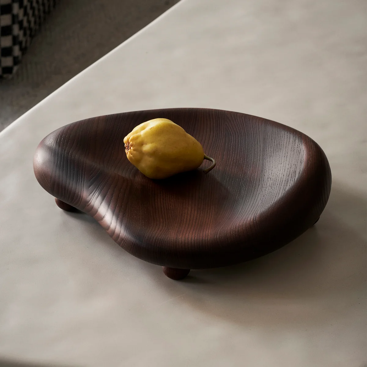 Ferm Living - Cairn Centrepiece, dunkelbraun