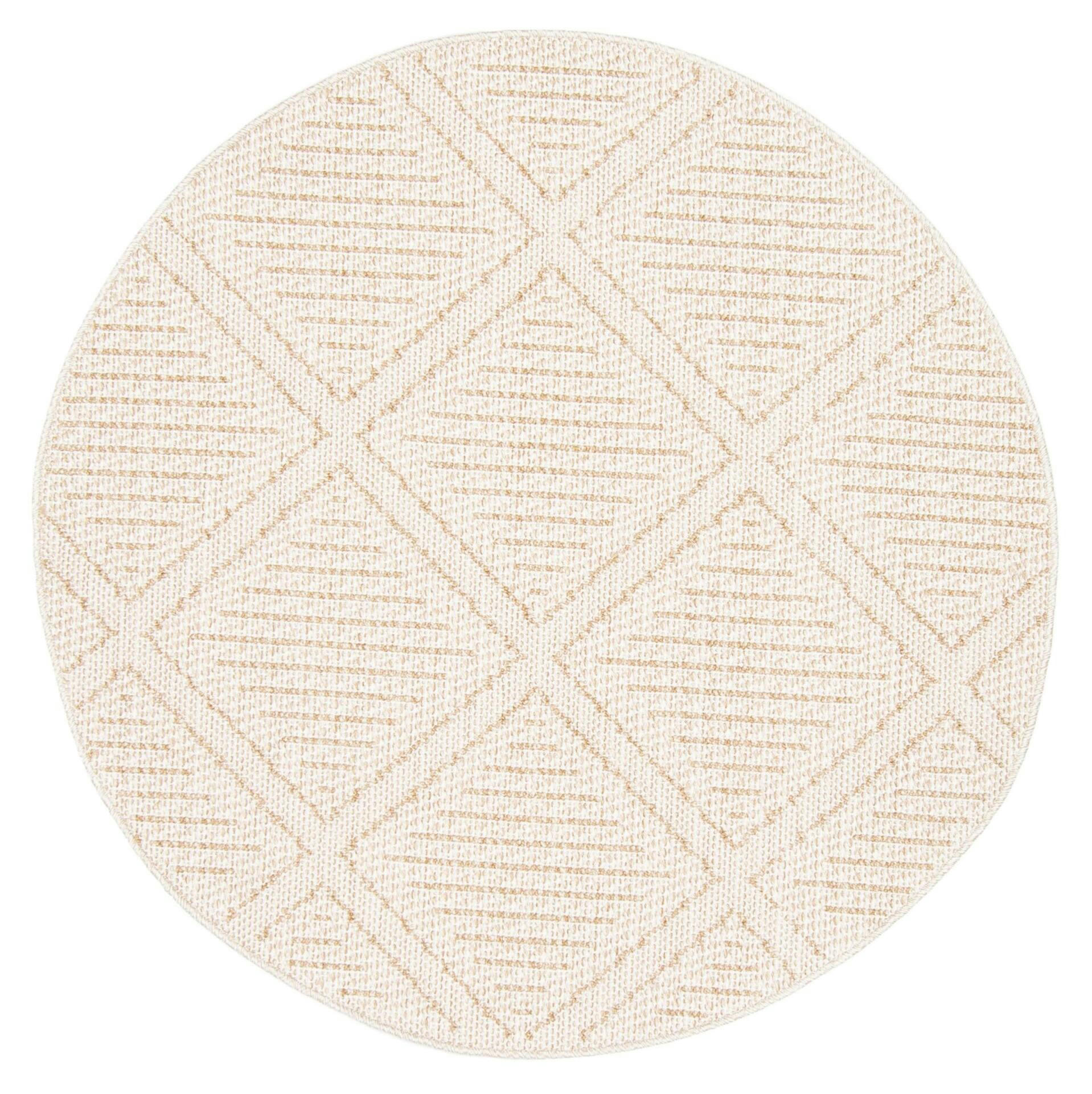 Tosca Texturized Polypropylene/Polyester Indoor Area Rug, Taupe, 10-ft x 10-ft
