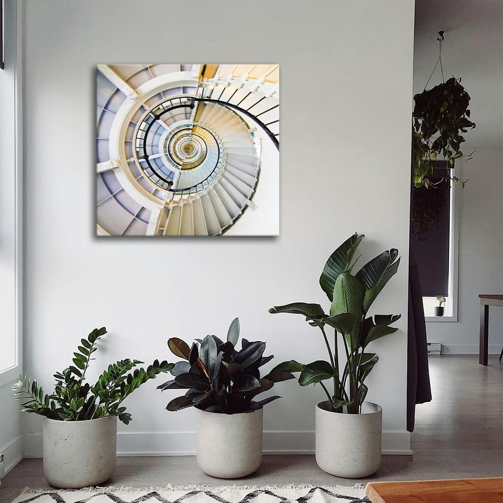 - Tableau impression sur toile escaliers et escaliers  60x60cm