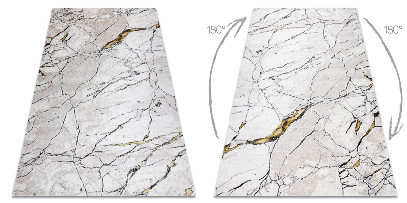 Dywan GLOSS nowoczesny 529A 53 Marmur, kamień, stylowy, 80x150 cm