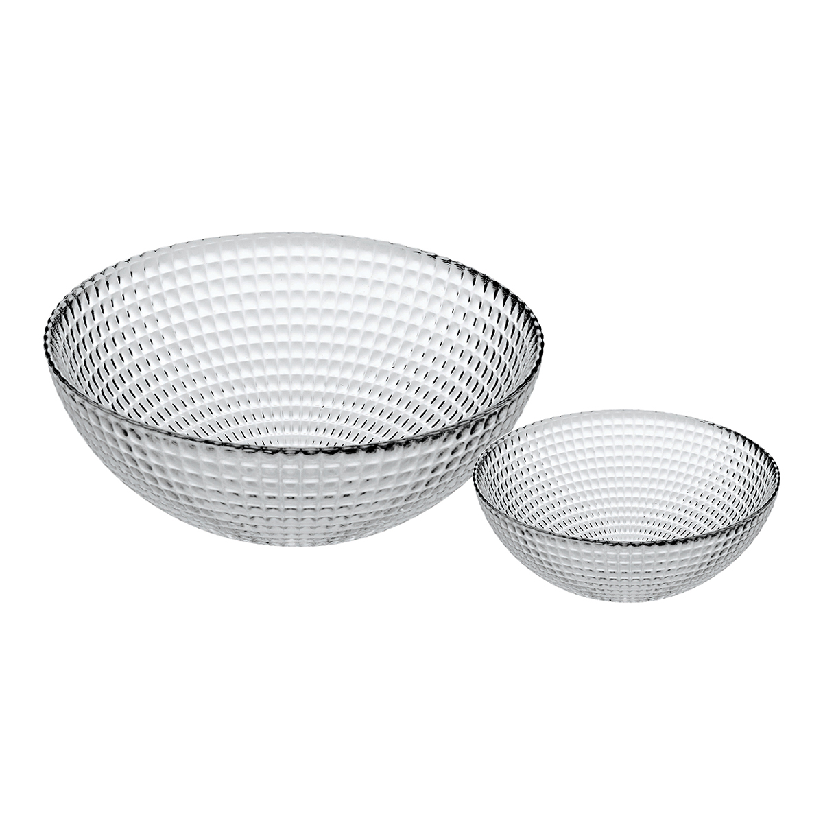 Conjunto de saladeira e 6 taças GENERATION em vidro