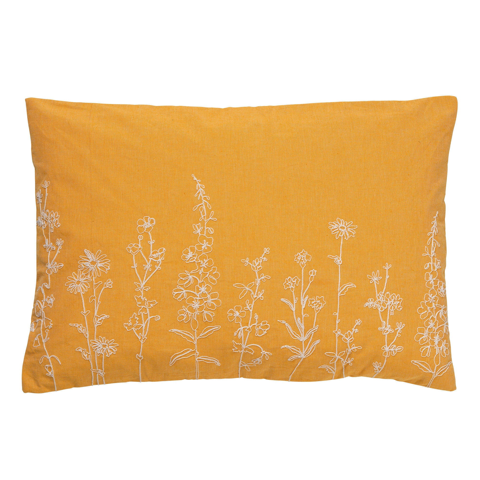 MADELIN - sierkussen 40x60 cm - 100% katoen - Golden Glow - geel
