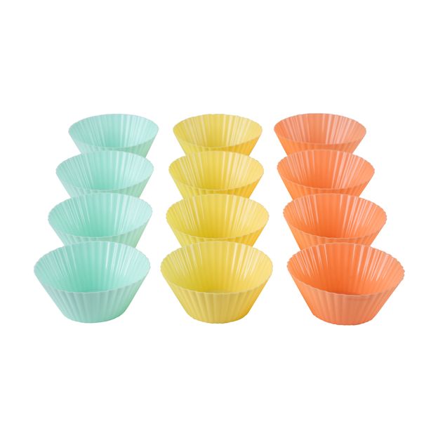 MINIFÔRMA REDONDO 7 CM COM 12 PEÇAS SILICAKE