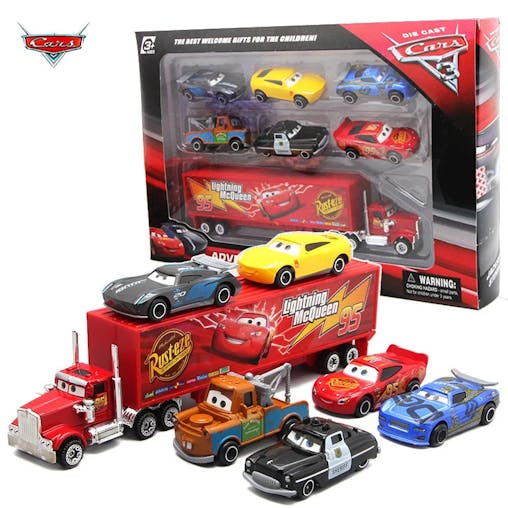 NNEOBA Disney Pixar Cars Diecast Toy Set (7PCS)