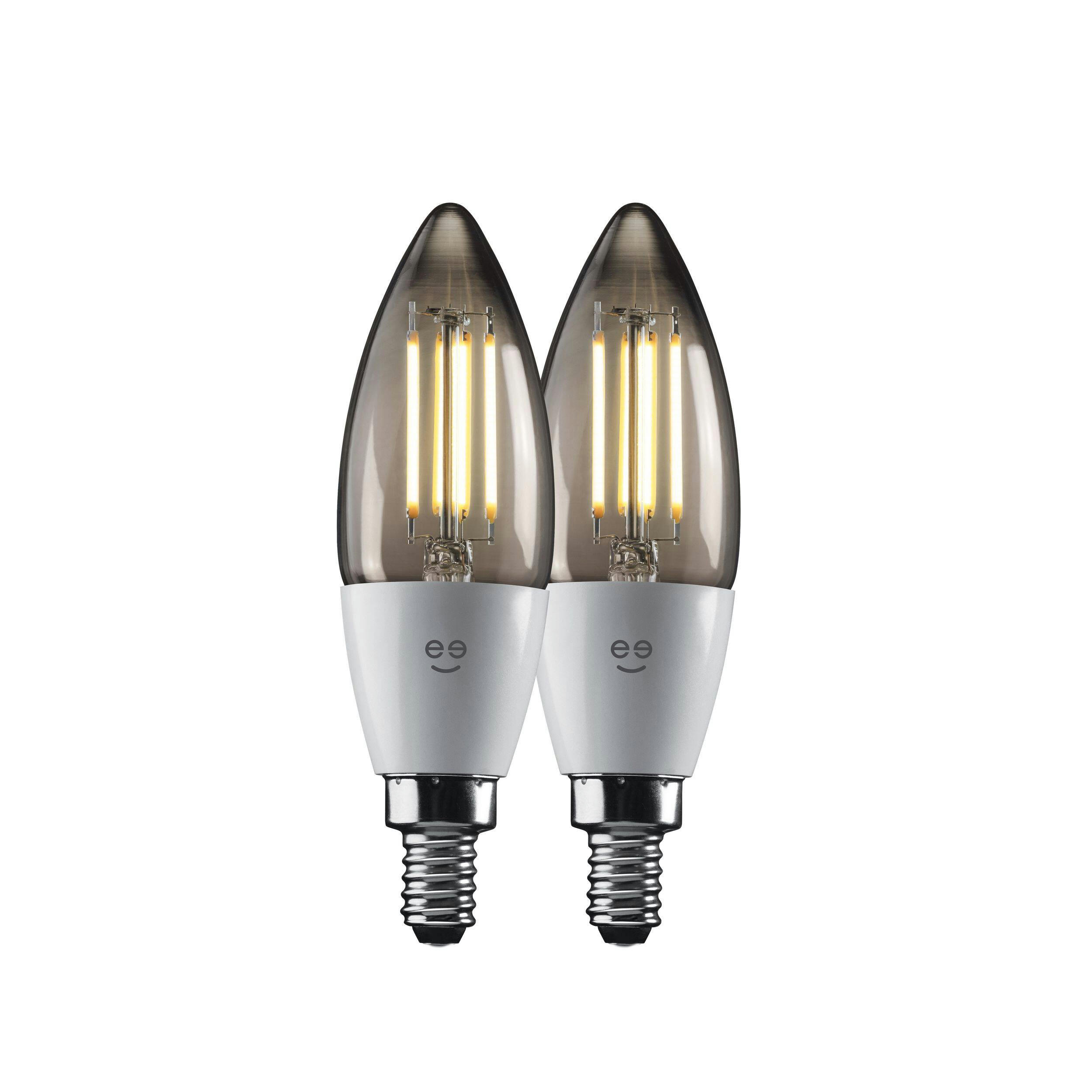 Geeni LUX B11 Smart Edison Light Bulb, 2-pk