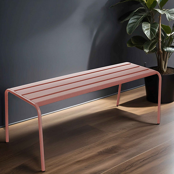 Banc d'intérieur en métal argile PalavasOviala