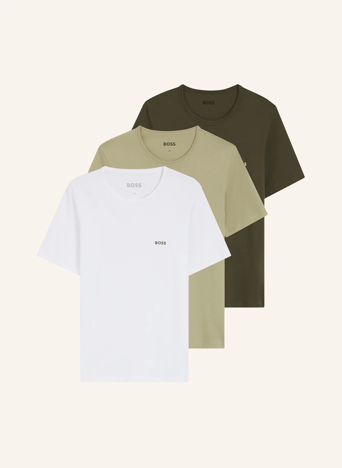 BOSS 3Er-Pack T-Shirts TSHIRTRN 3P CLASSIC Regular Fit