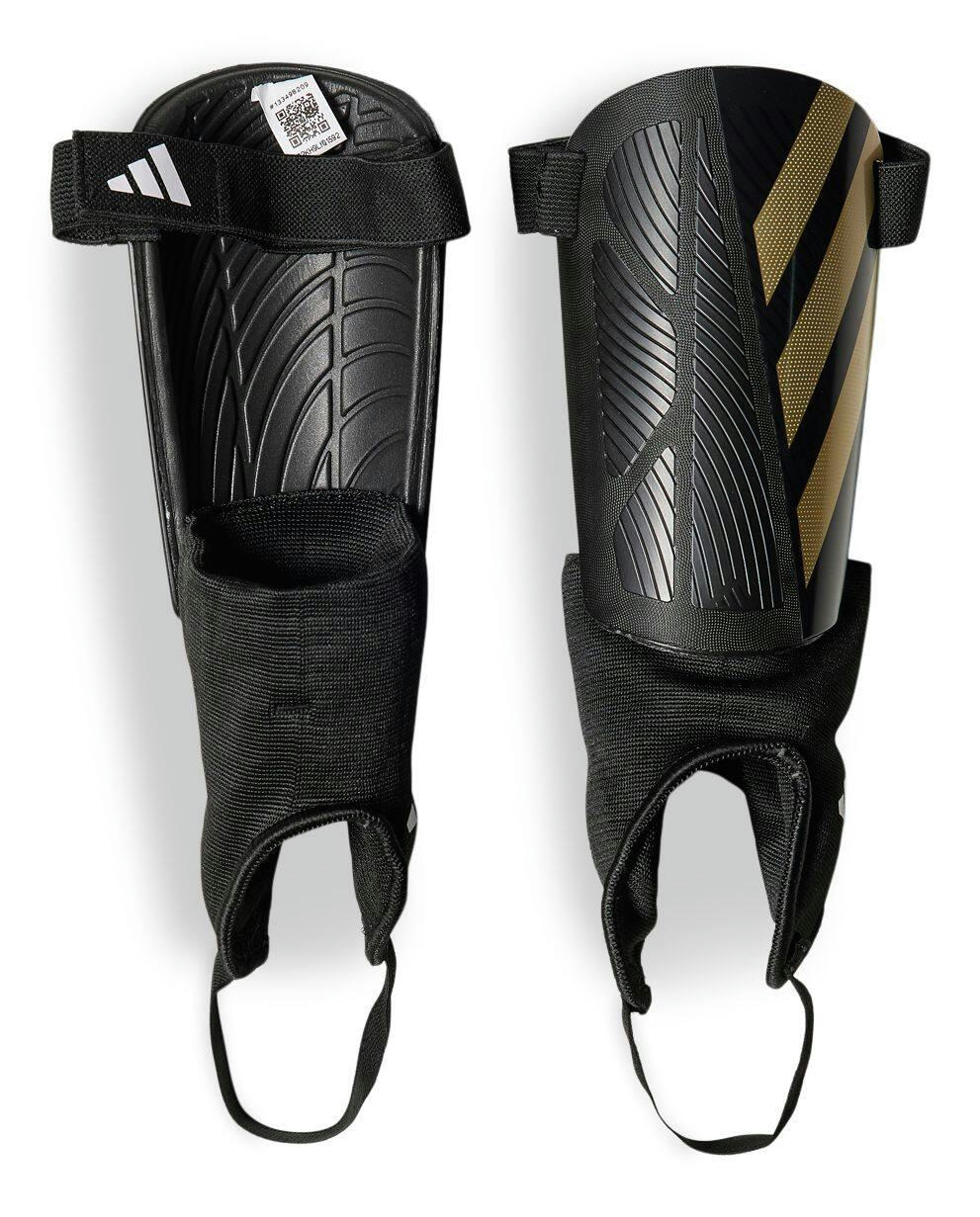 adidas Tiro Match Soccer Shin Guards with Attached Ankle Guard, Adult, White