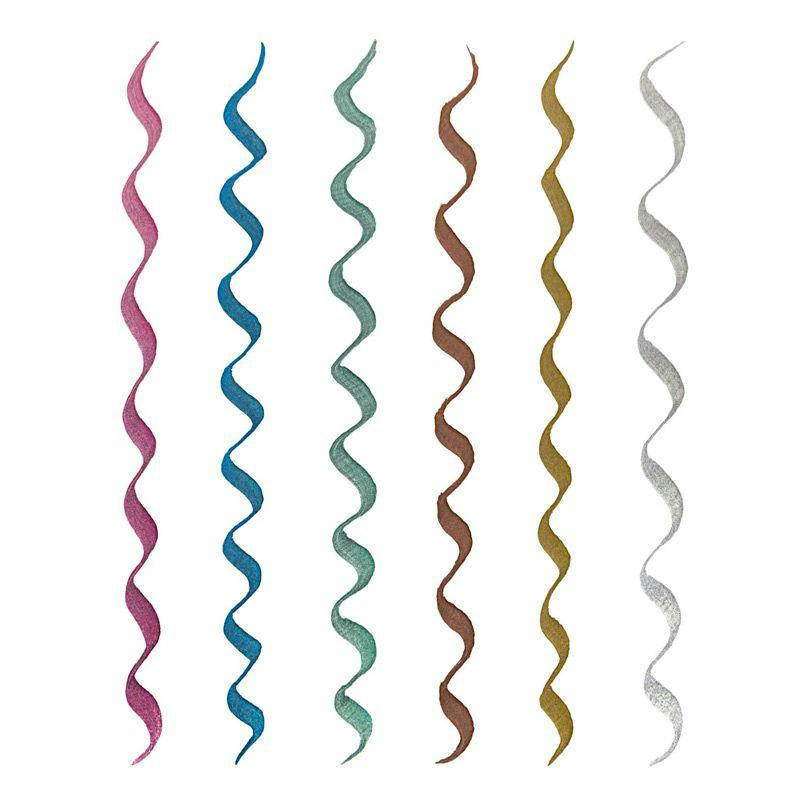 MÉTAL - 6 feutres effet métallique