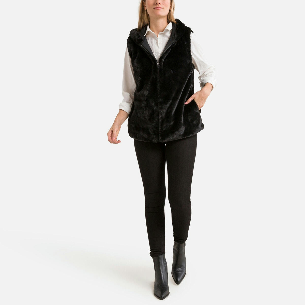 Veste  teddy sans manches