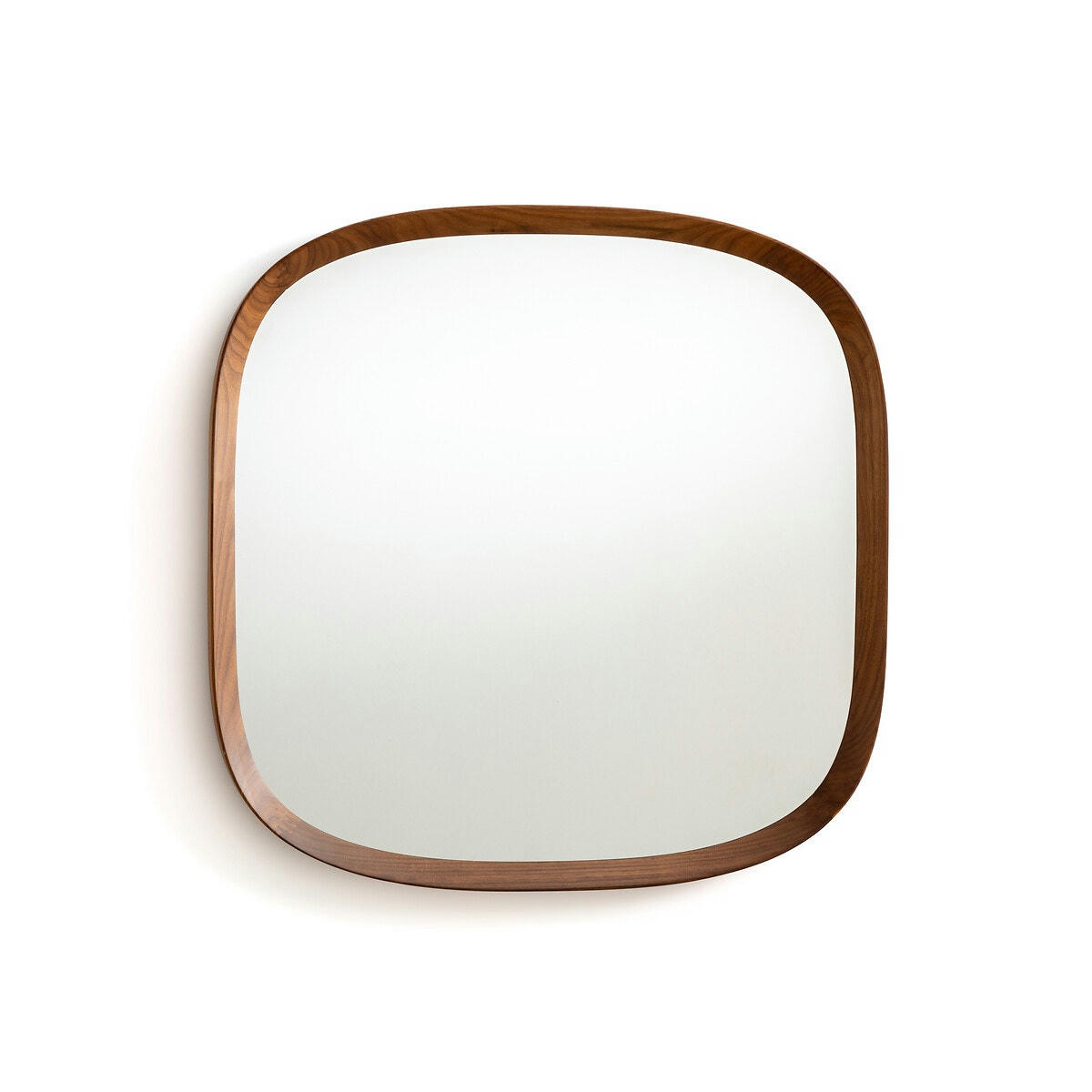 Miroir organique noyer massif, H60cm, Orion