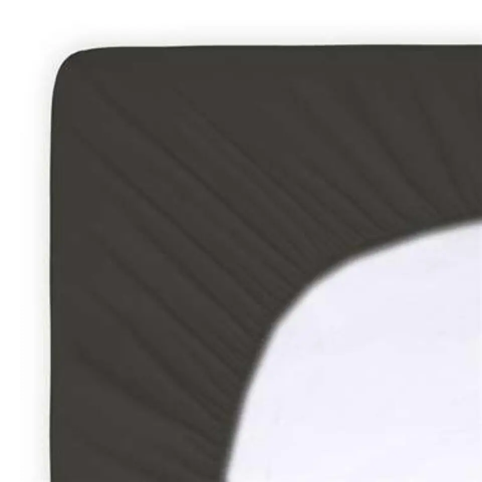 Byrklund - Hoeslaken Katoen - 80x200 cm - Antraciet