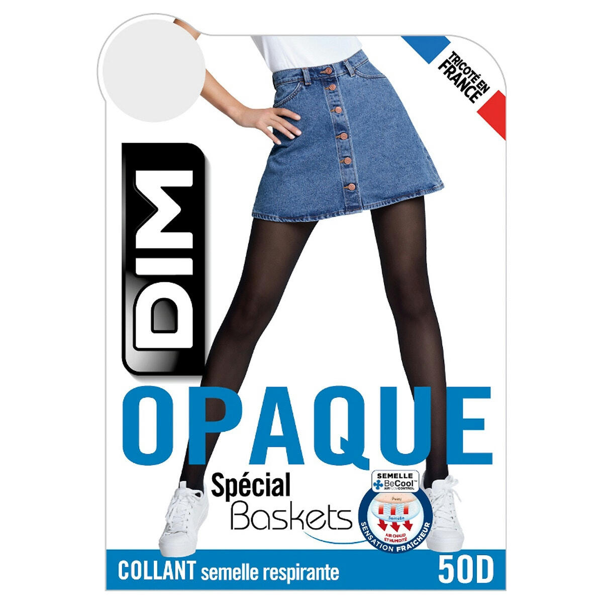 Collant opaque spécial baskets 50 deniers