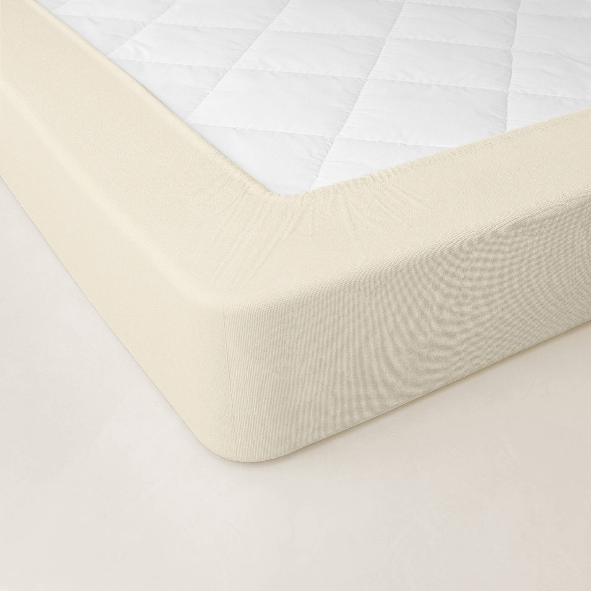 Drap-housse uni percale bonnets 40 cm