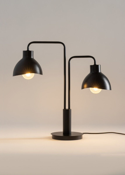 Lampa stołowa nowoczesna czarno-biała Holi 2xE27x15WSigma Lighting