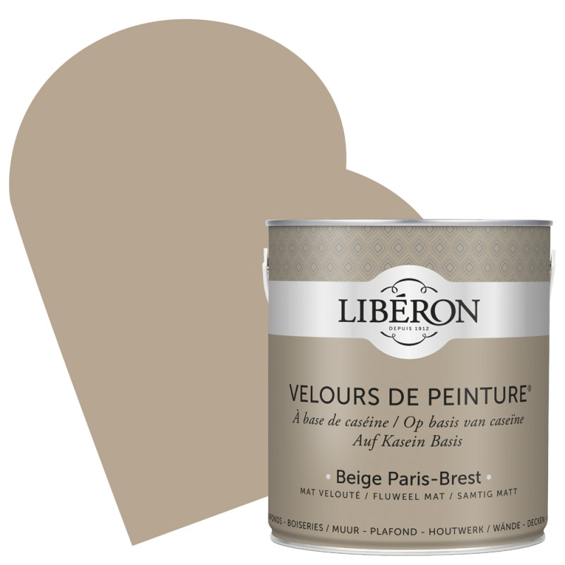 Peinture pour murs Velours de Peinture beige Paris Brest mat 2,5 L LIBERON